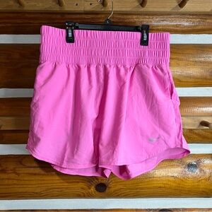 Nike‎ Women's Vibrant Pink Athletic Training Dri-Fit Shorts Large